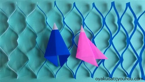 手作り簡単 折り紙で七夕飾りの天の川とちょうちんの折り方 作り方